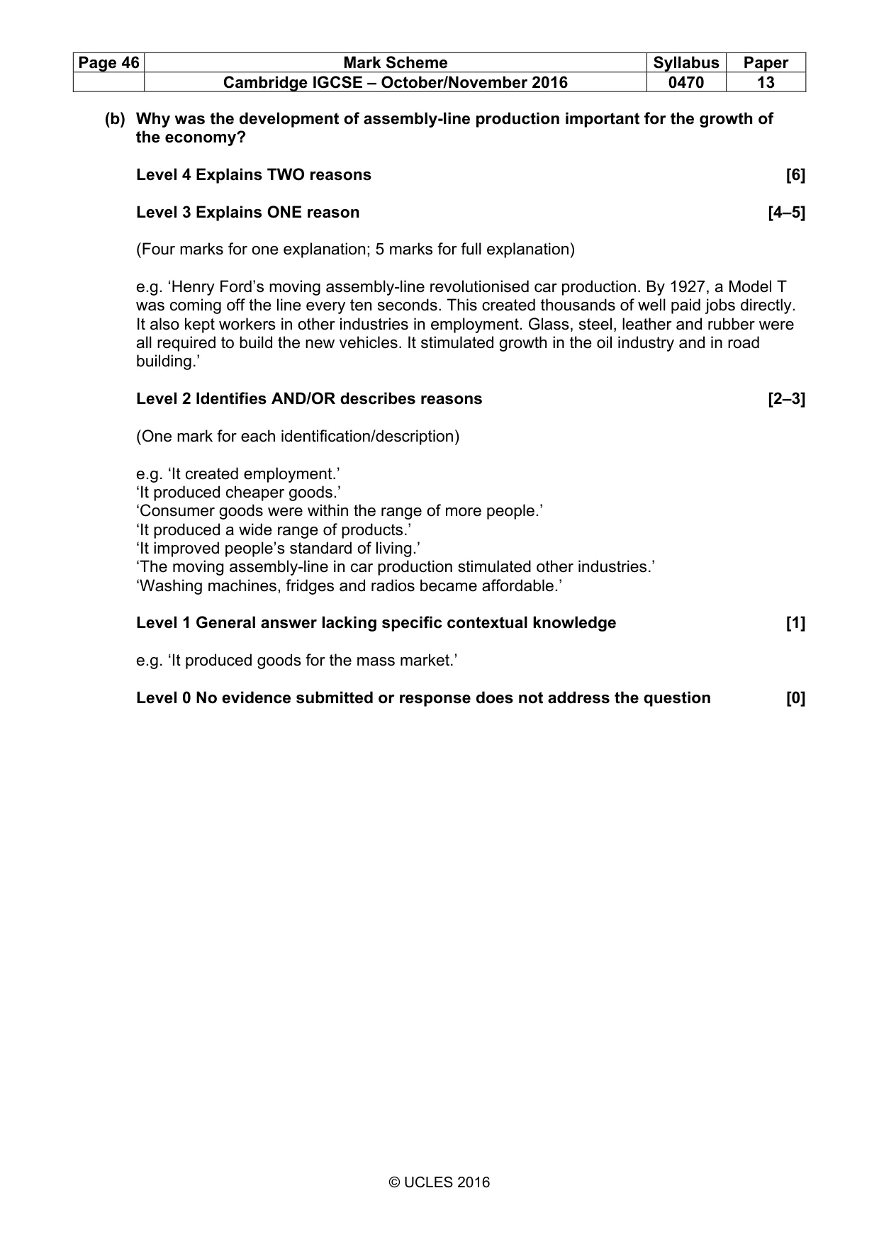 Mark scheme, page 46 of 68