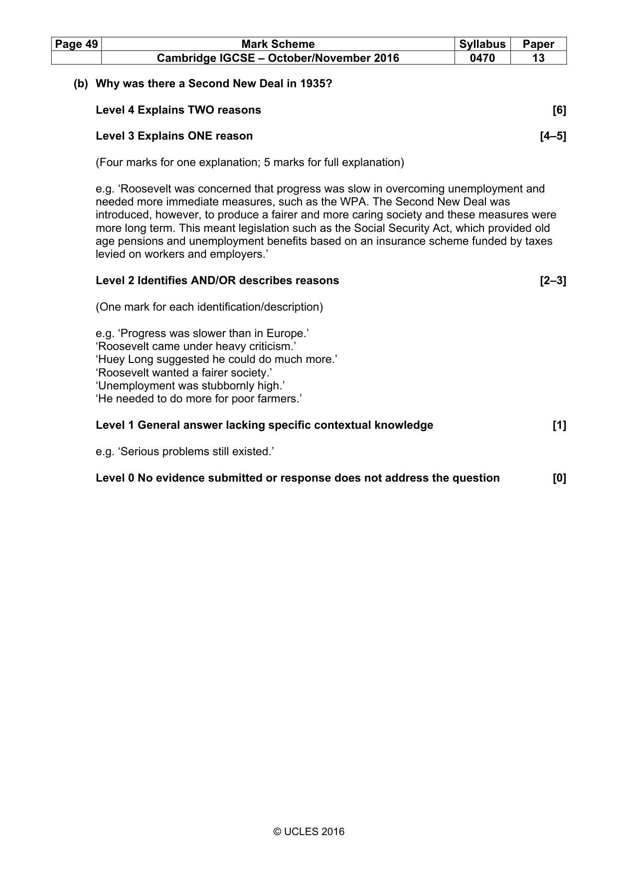 Mark scheme, page 49 of 68