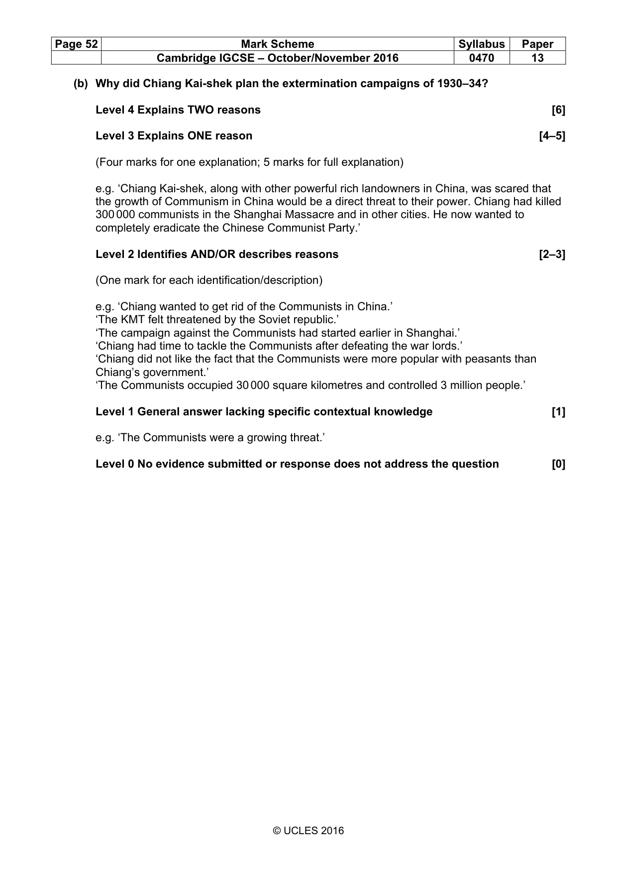 Mark scheme, page 52 of 68