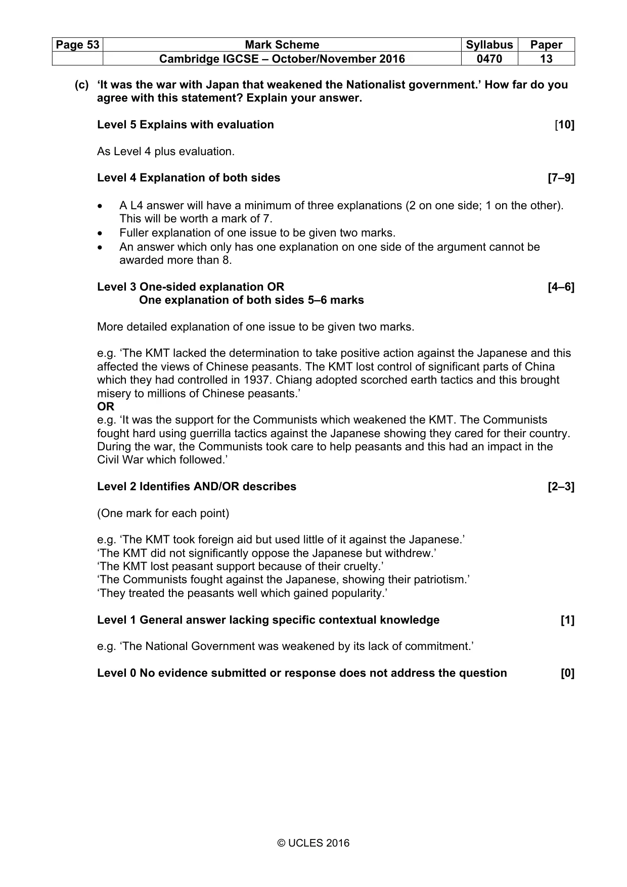 Mark scheme, page 53 of 68