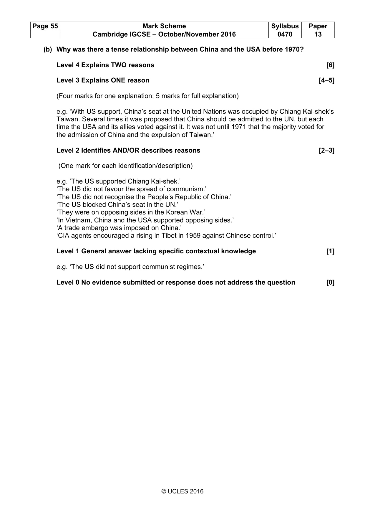 Mark scheme, page 55 of 68