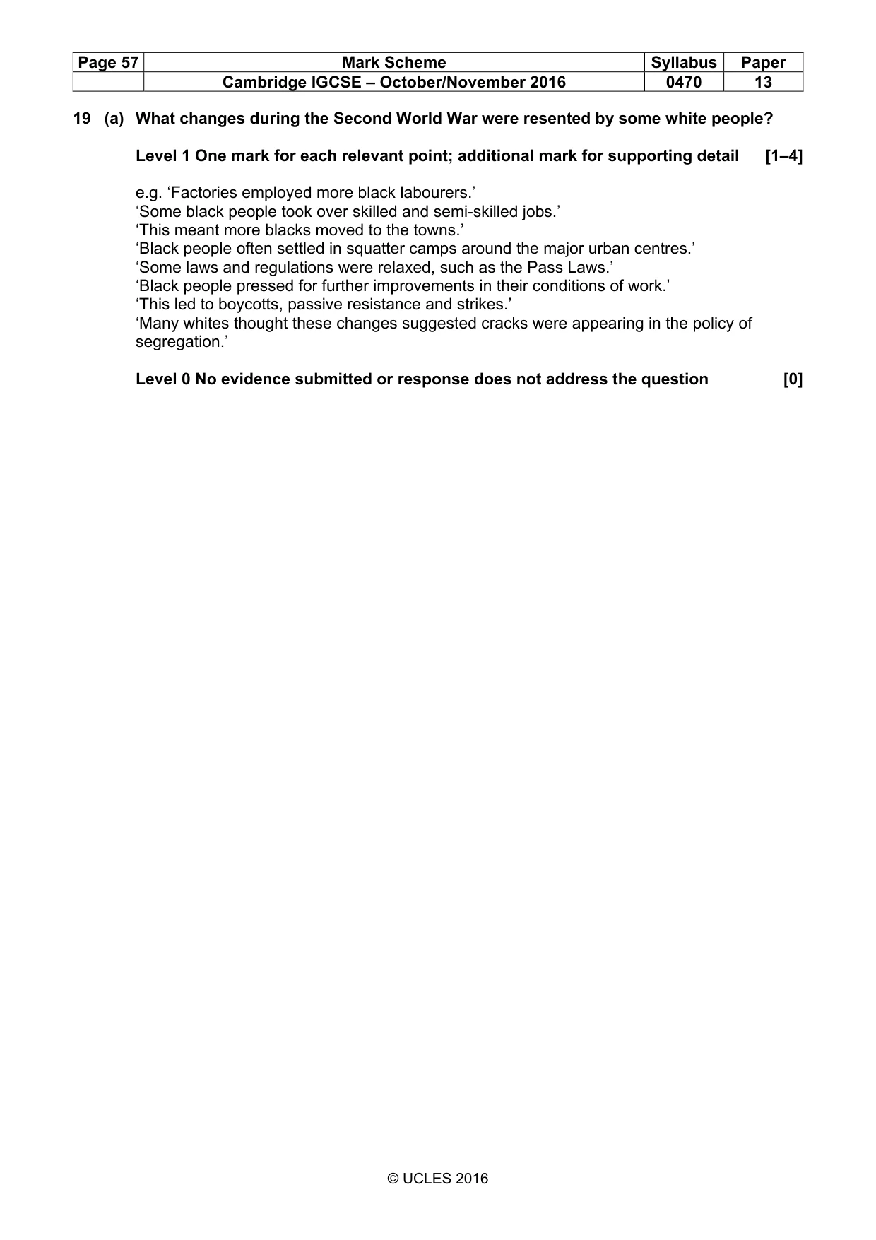 Mark scheme, page 57 of 68