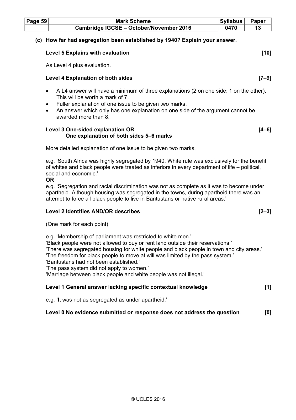 Mark scheme, page 59 of 68