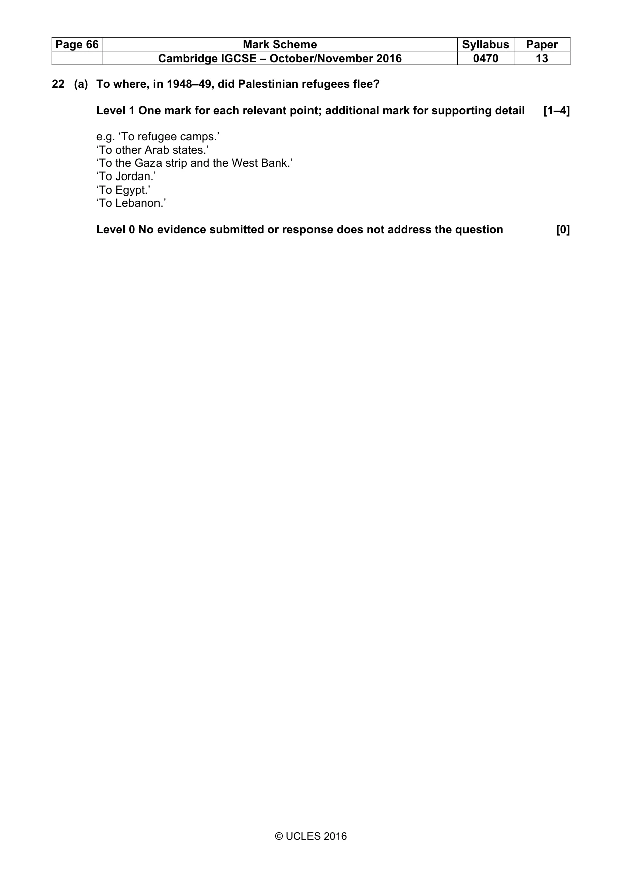 Mark scheme, page 66 of 68