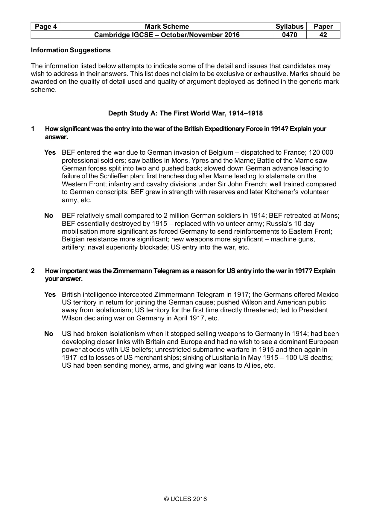Mark scheme, page 4 of 10