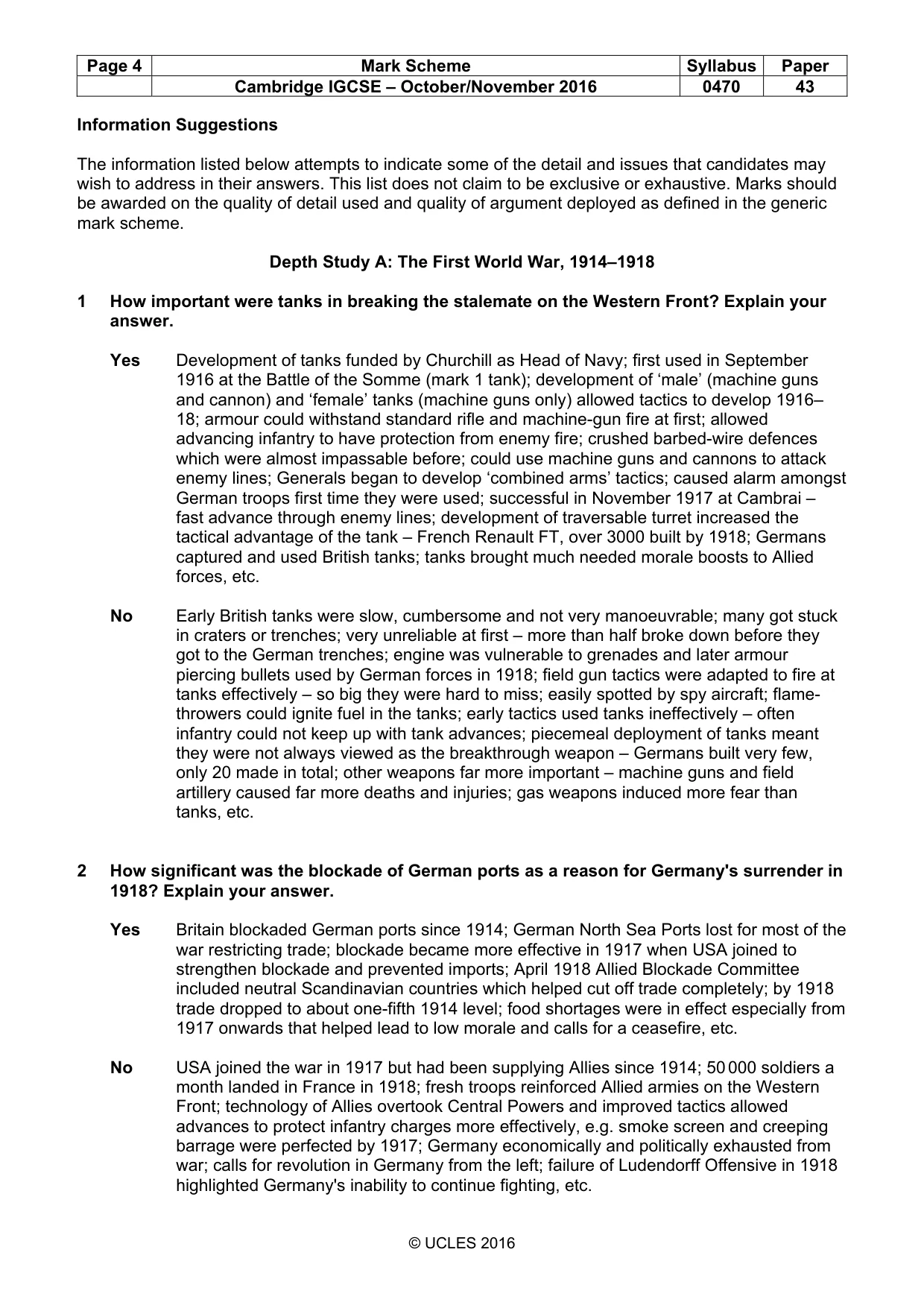 Mark scheme, page 4 of 10