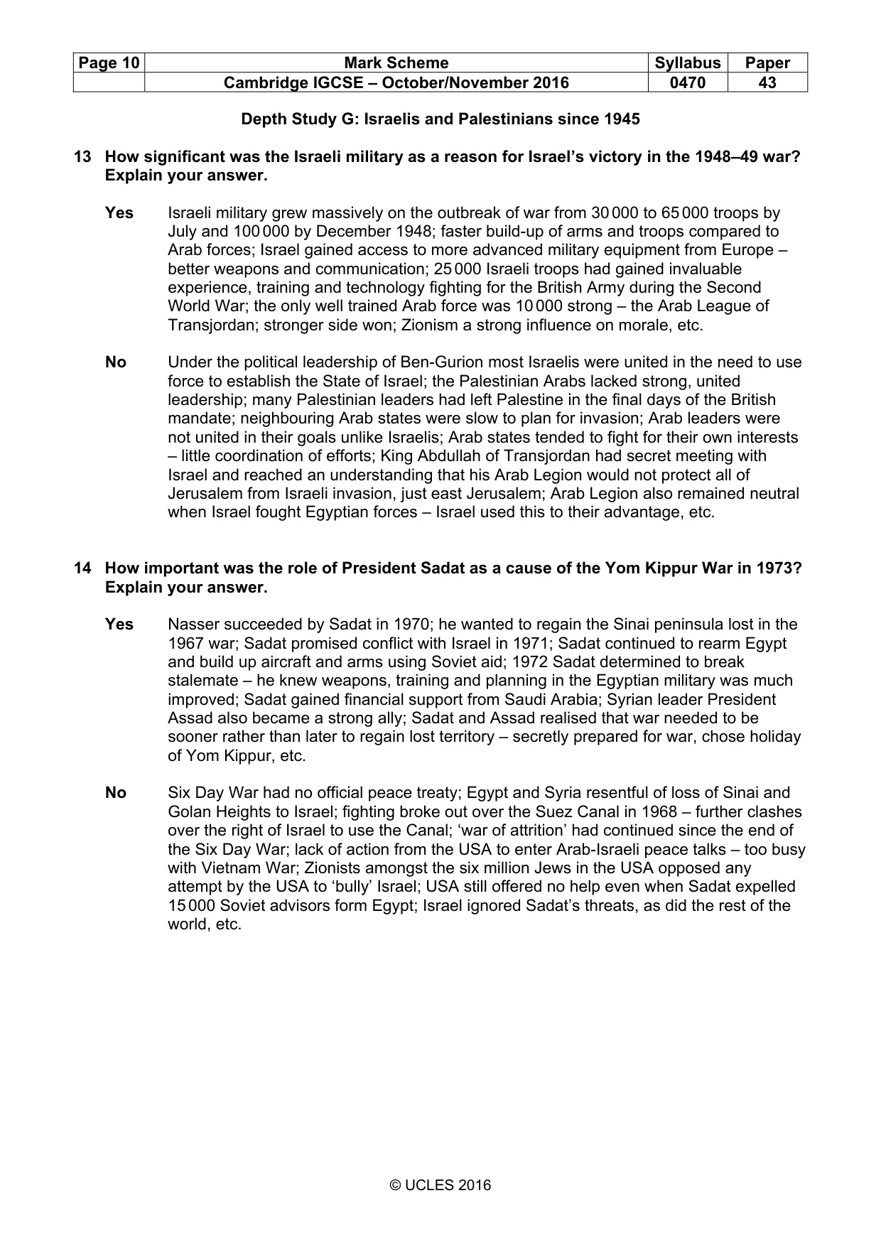 Mark scheme, page 10 of 10