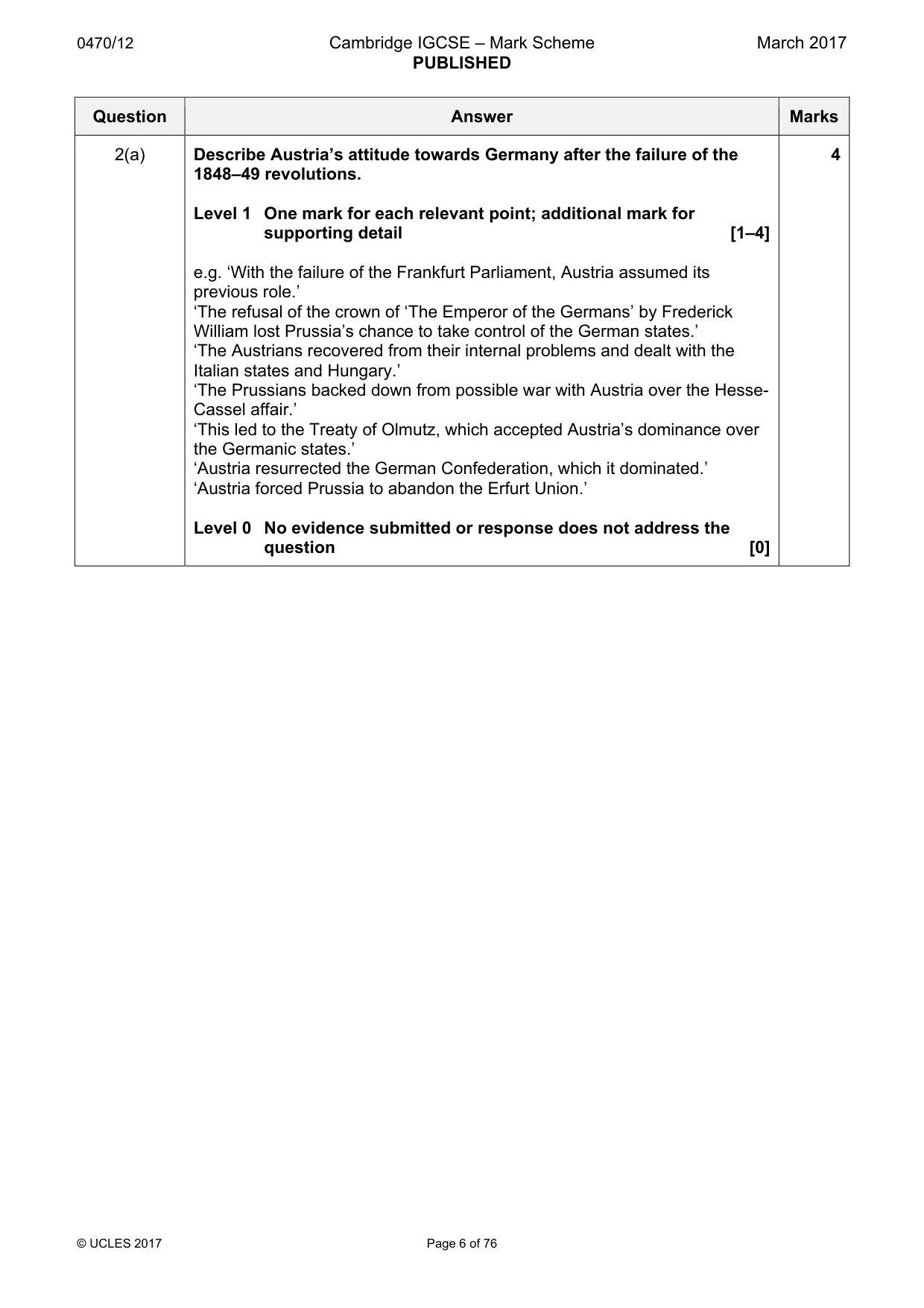 Mark scheme, page 6 of 76