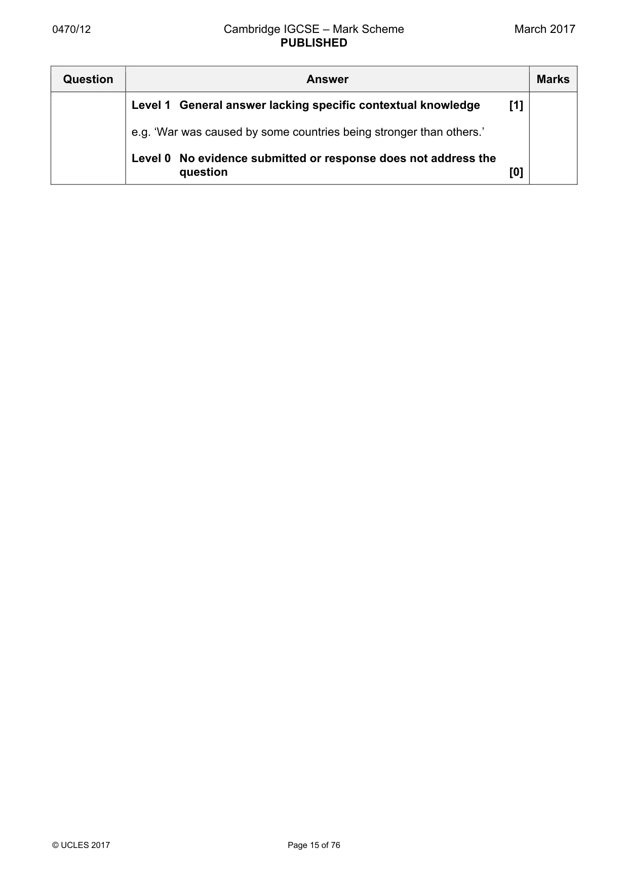 Mark scheme, page 15 of 76