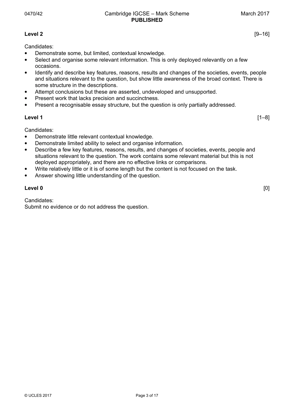 Mark scheme, page 3 of 17