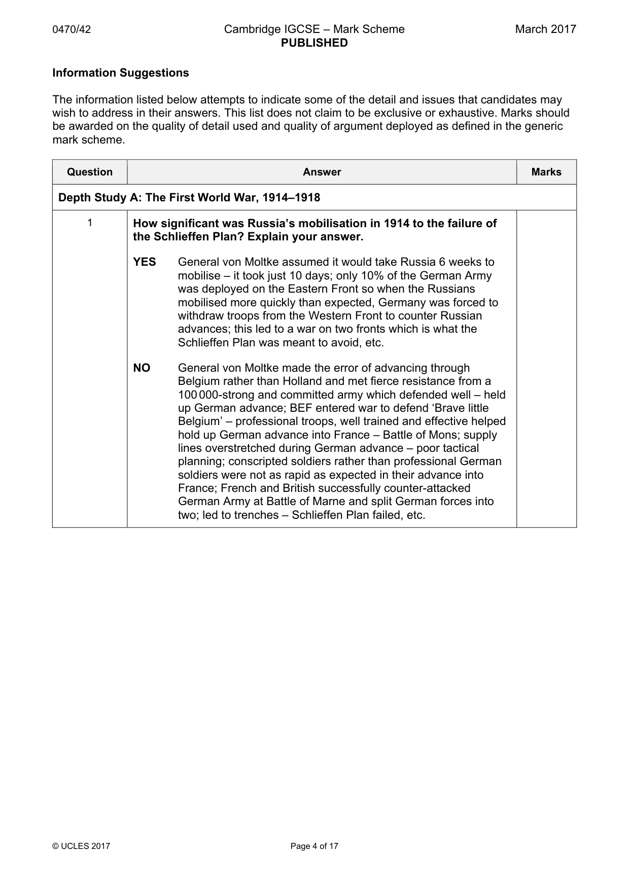 Mark scheme, page 4 of 17