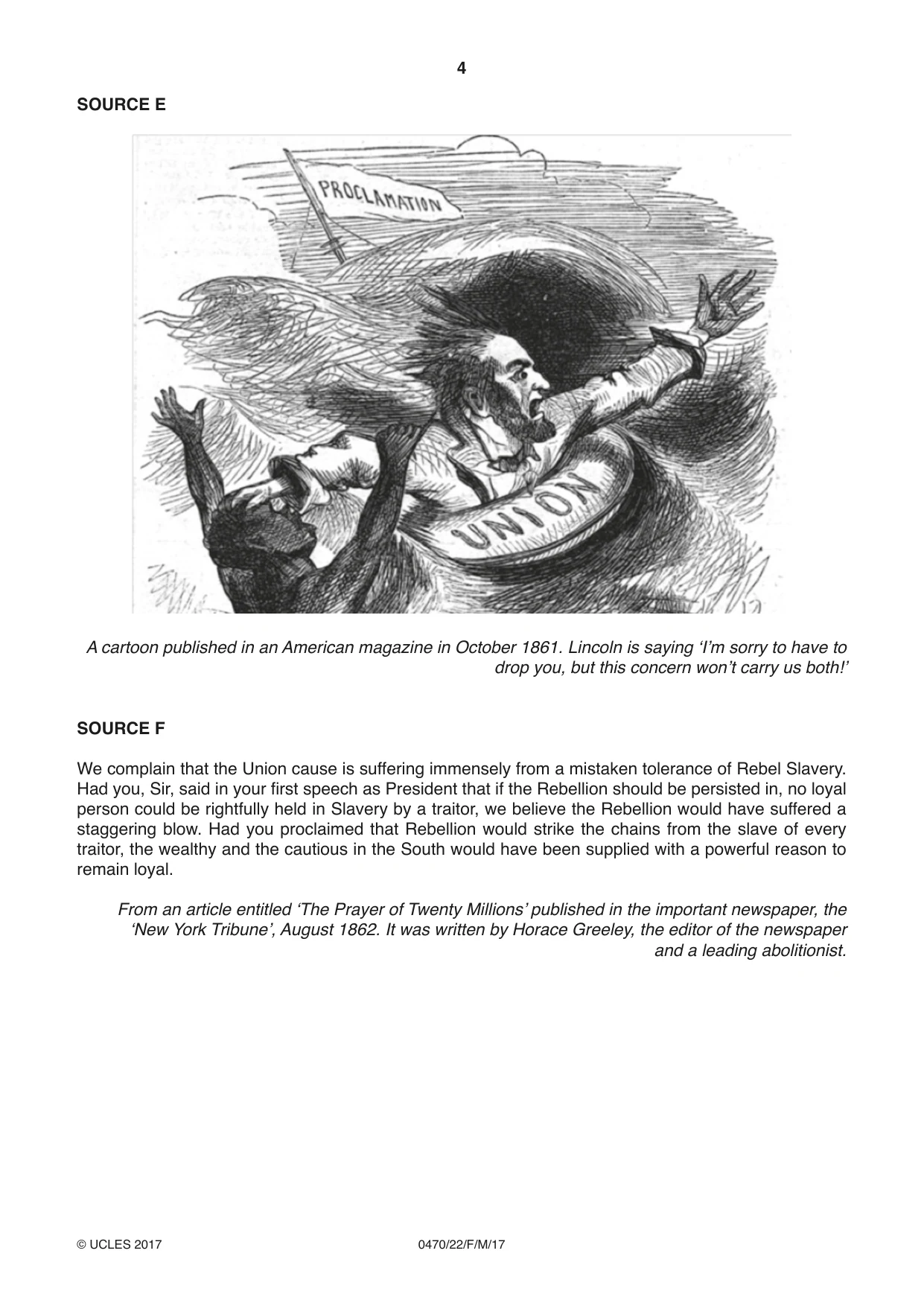 Cambridge IGCSE History 0470 2017 Feb/March Paper 2 · Variant 2 question paper, page 4 of 12