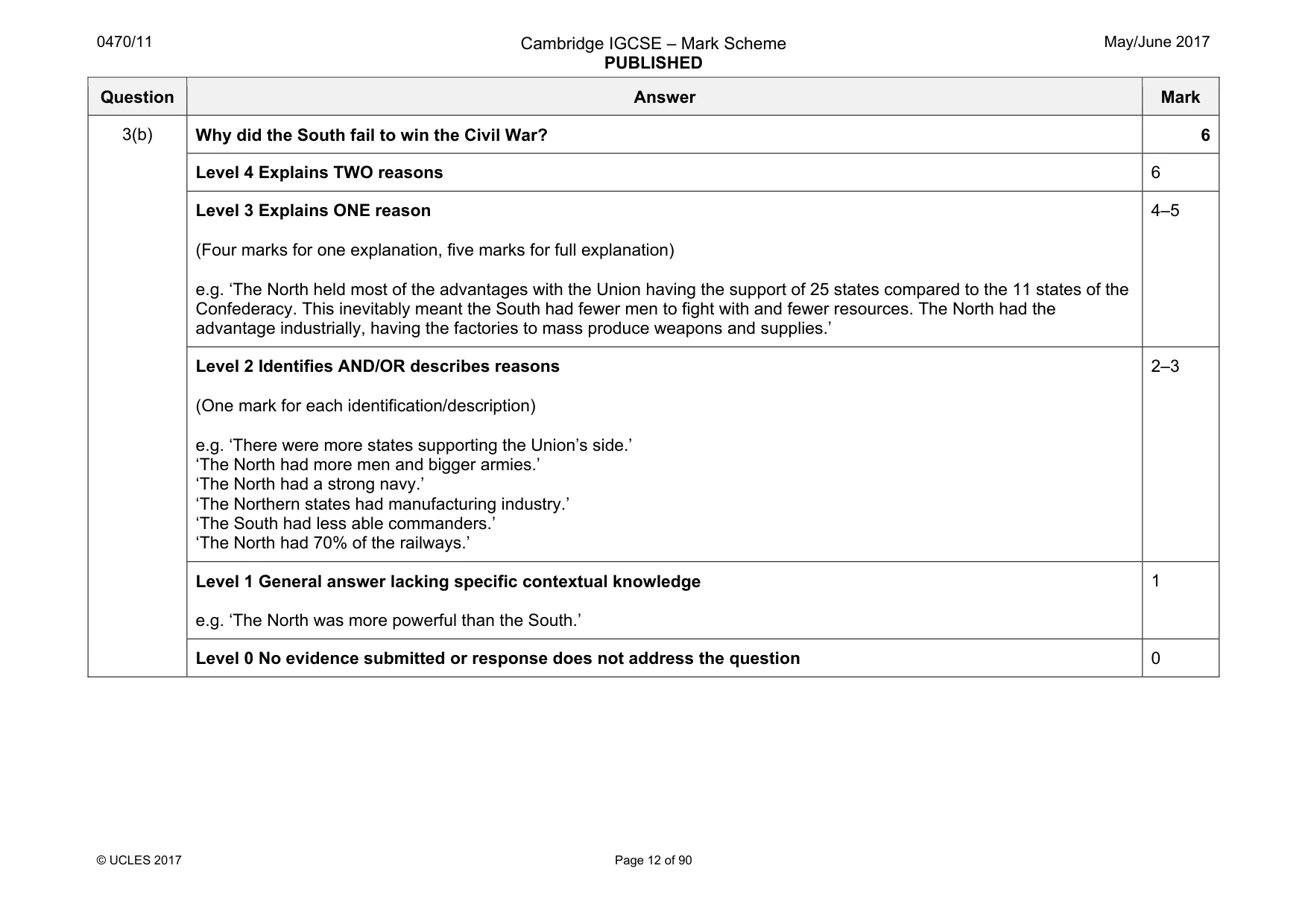 Mark scheme, page 12 of 90
