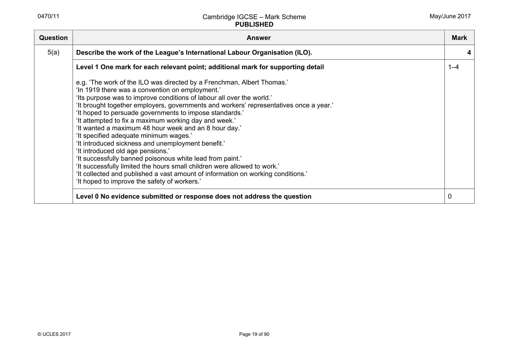 Mark scheme, page 19 of 90