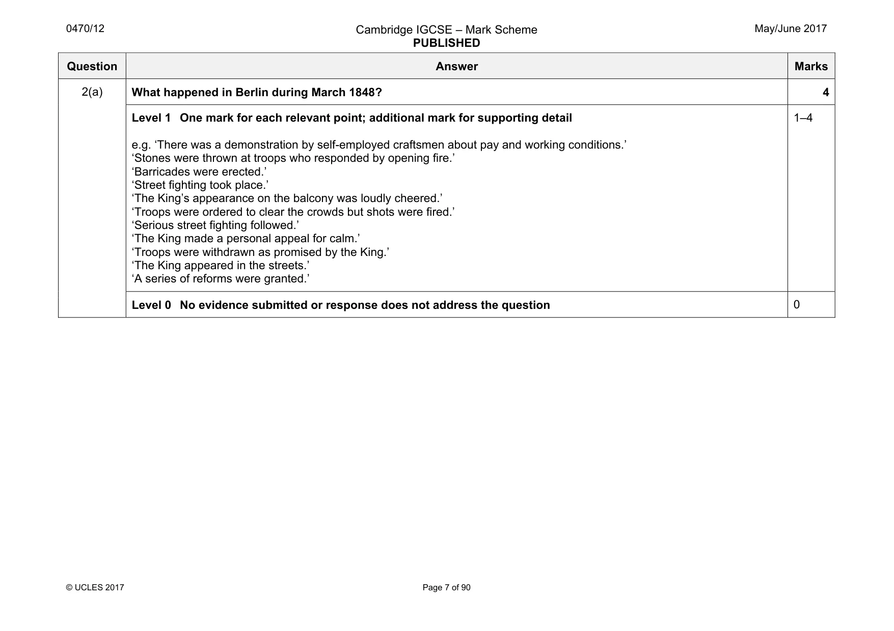 Mark scheme, page 7 of 90