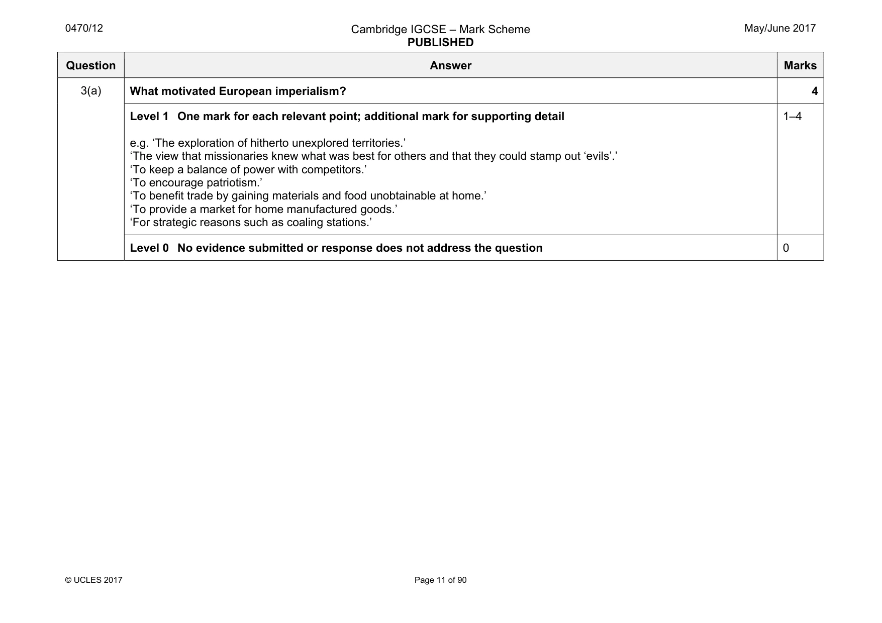 Mark scheme, page 11 of 90