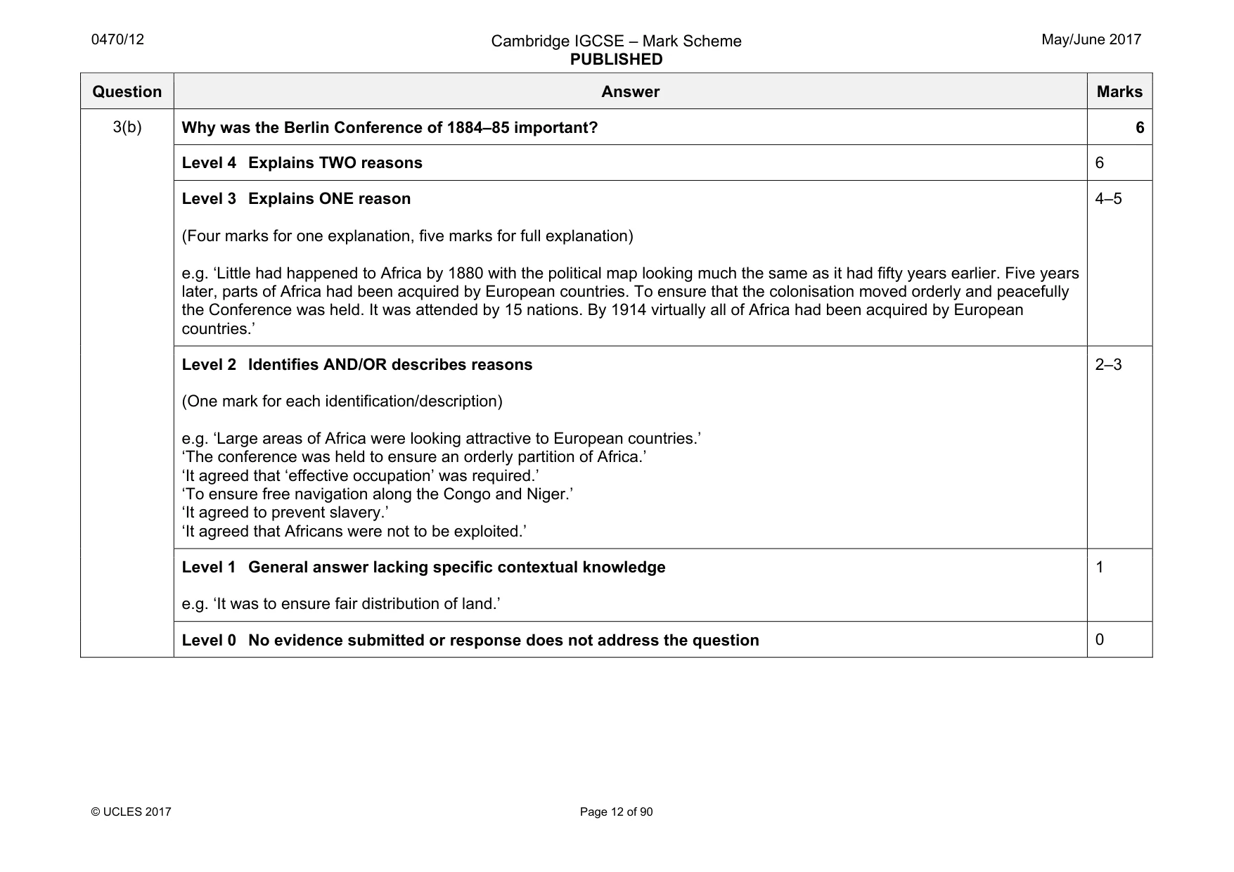 Mark scheme, page 12 of 90