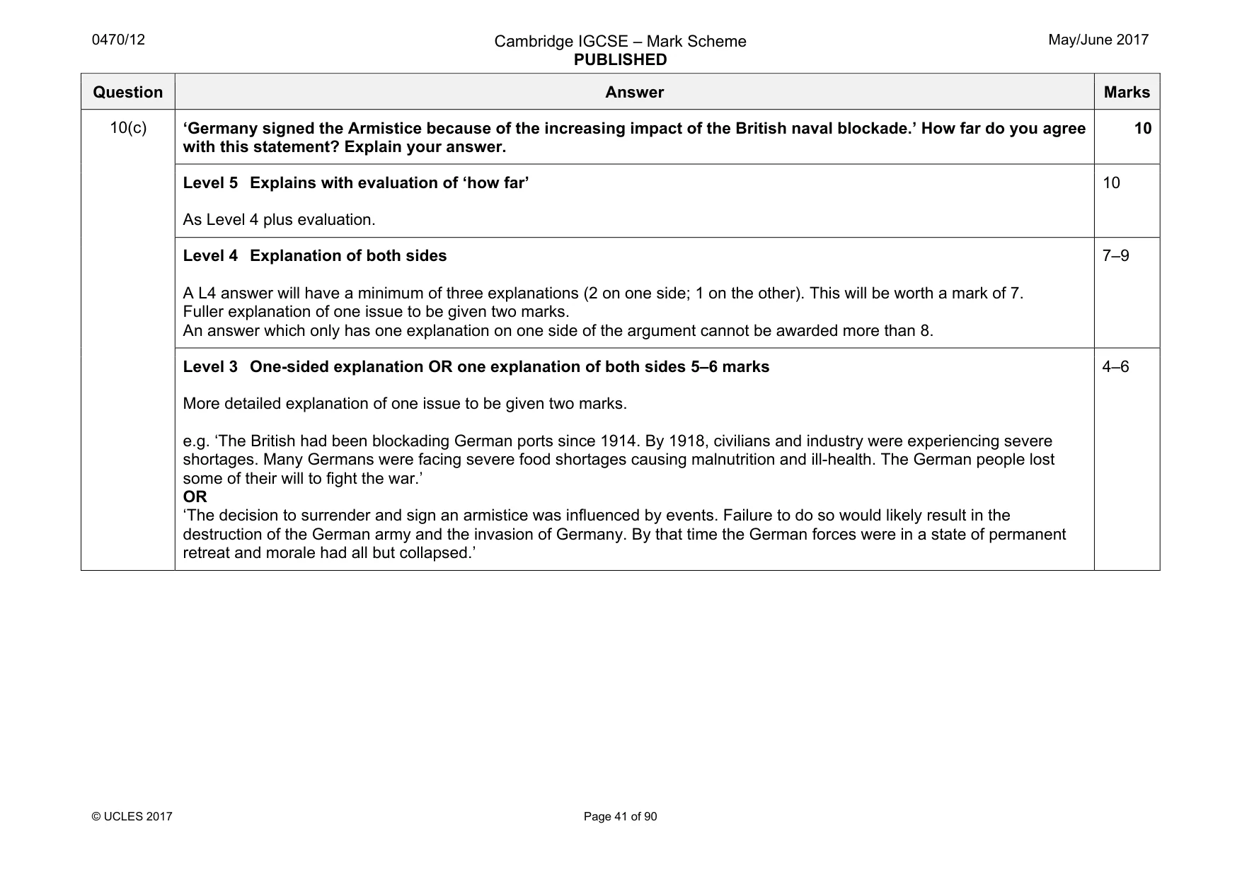 Mark scheme, page 41 of 90