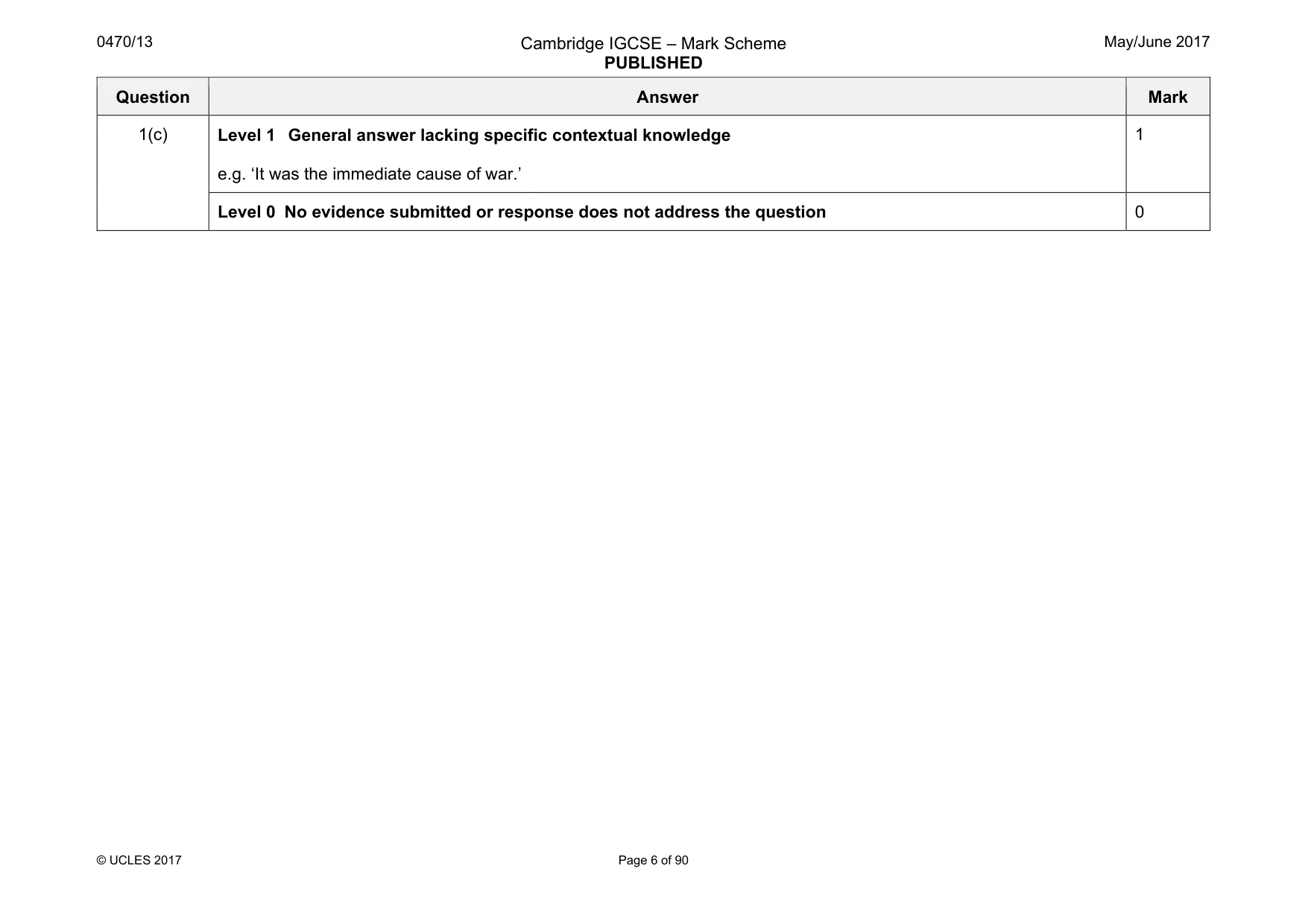 Mark scheme, page 6 of 90
