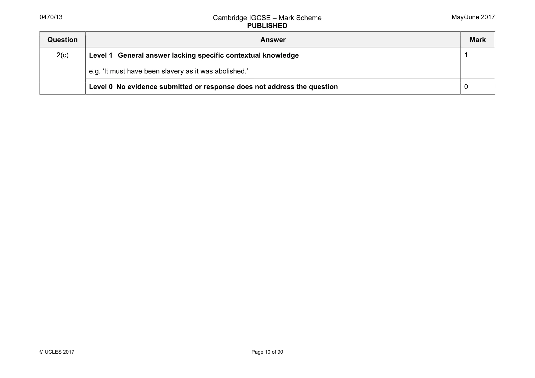 Mark scheme, page 10 of 90