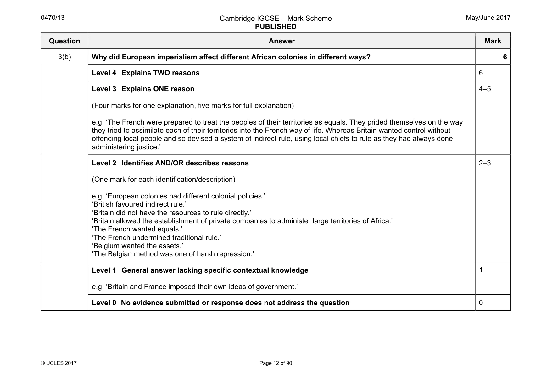 Mark scheme, page 12 of 90