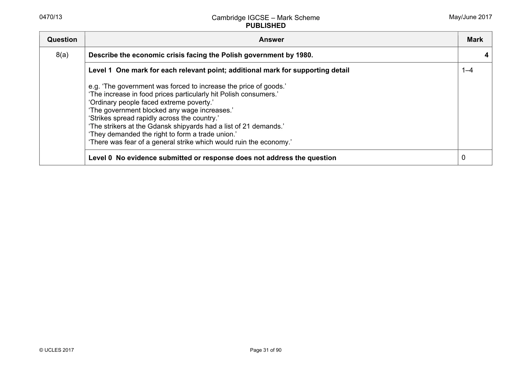 Mark scheme, page 31 of 90