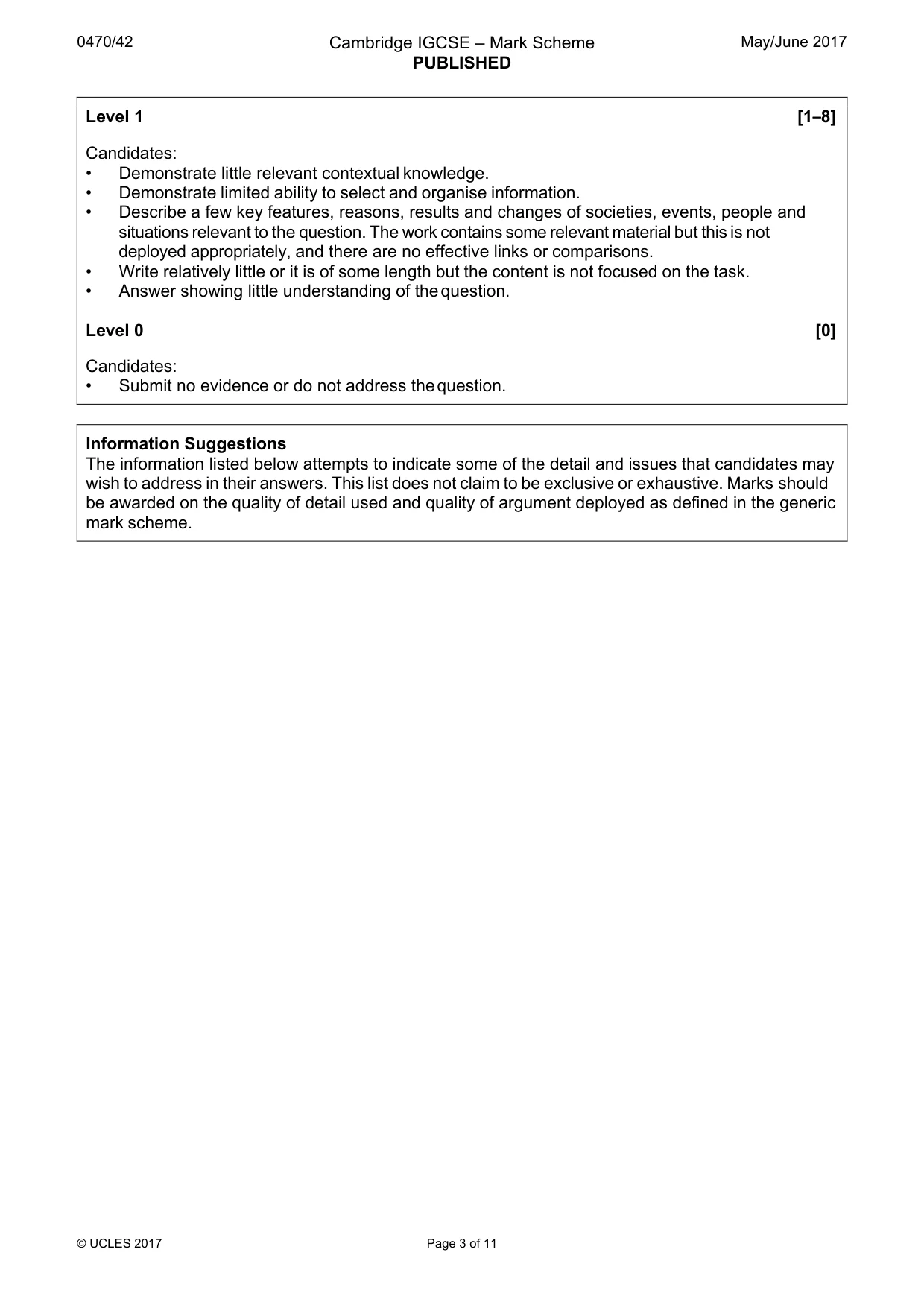 Mark scheme, page 3 of 11