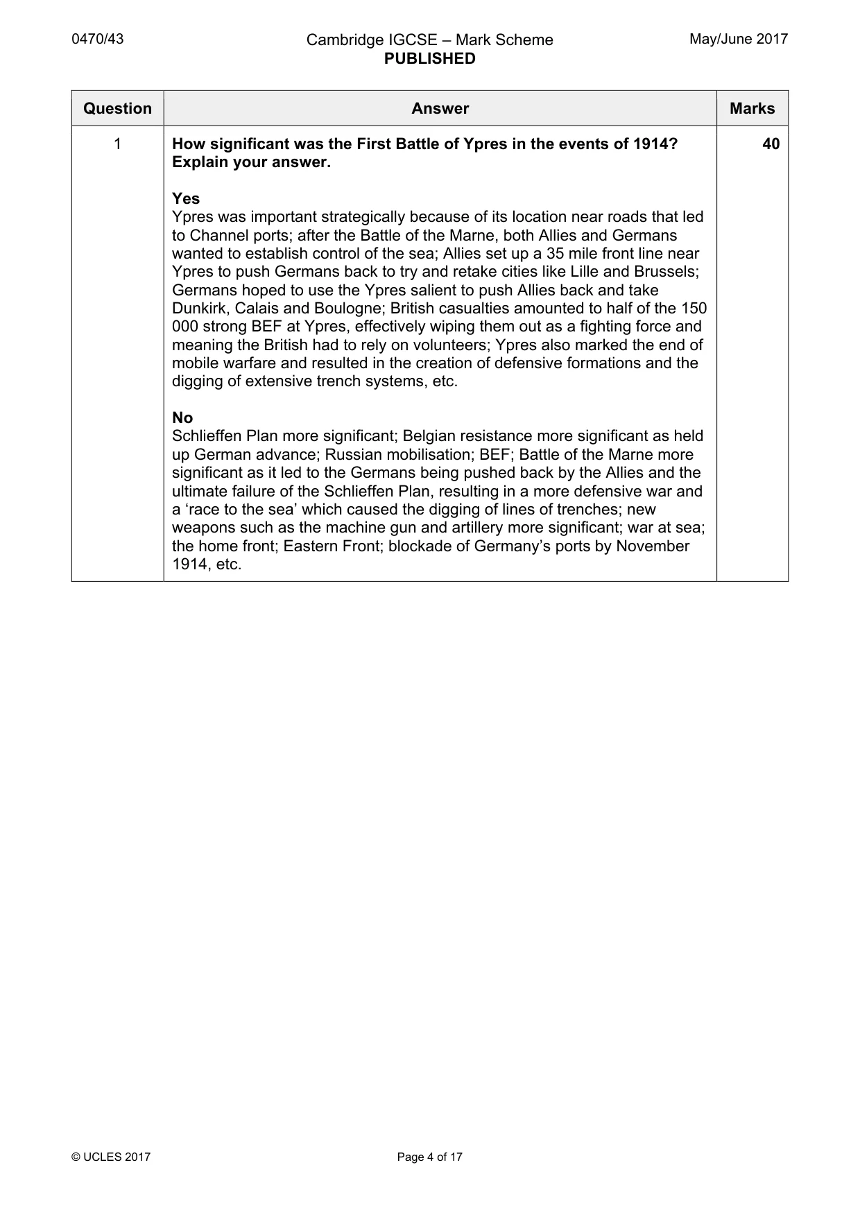 Mark scheme, page 4 of 17