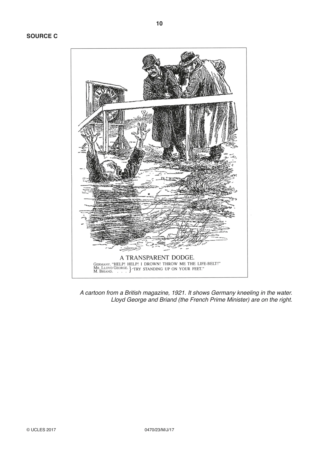 Cambridge IGCSE History 0470 2017 May/June Paper 2 · Variant 3 question paper, page 10 of 16