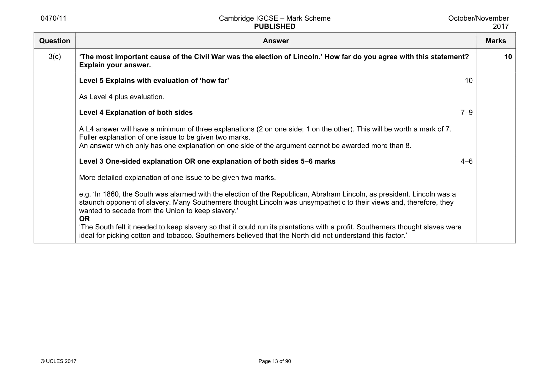 Mark scheme, page 13 of 90