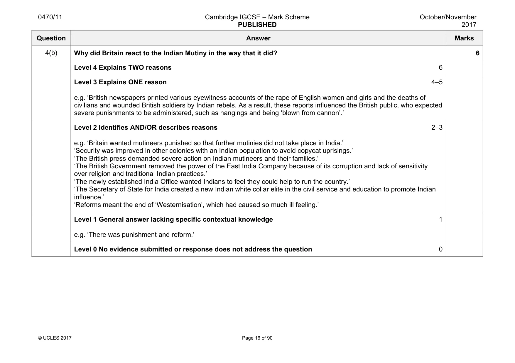 Mark scheme, page 16 of 90