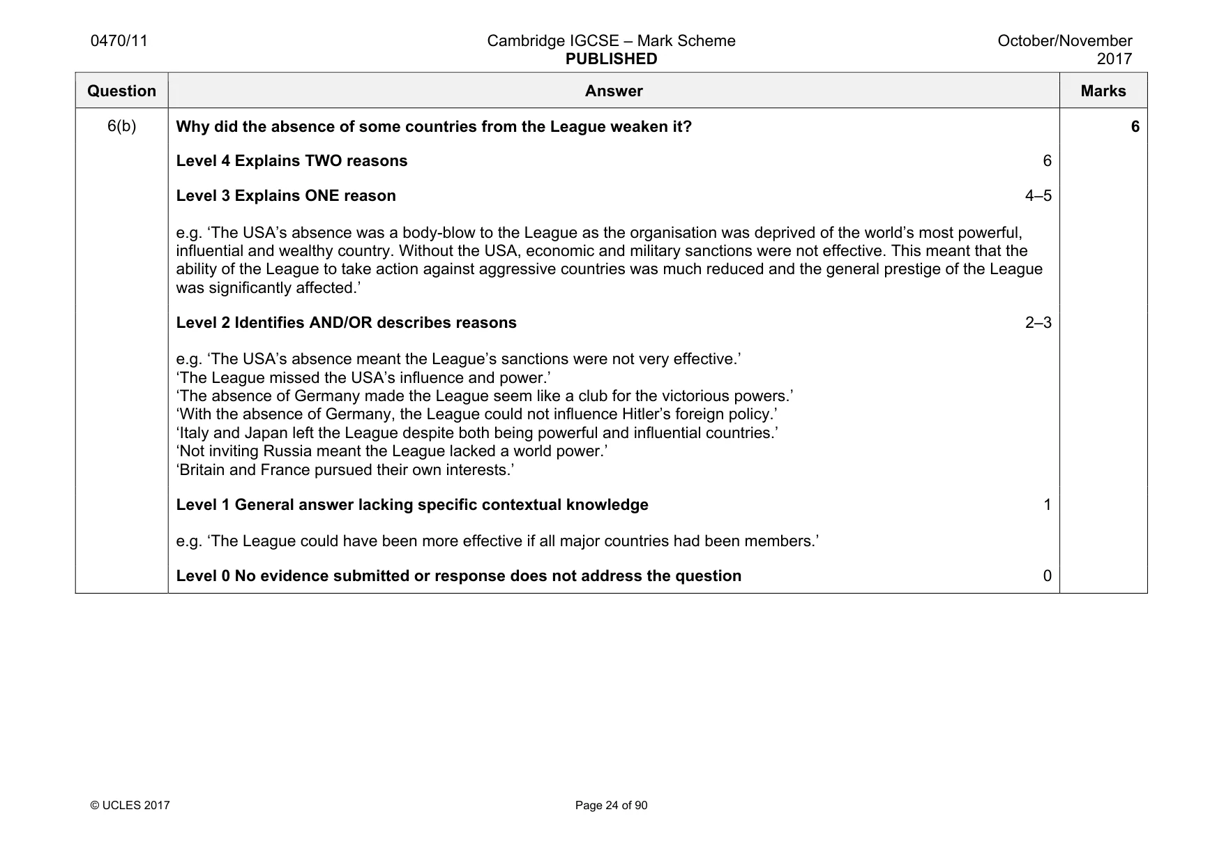 Mark scheme, page 24 of 90