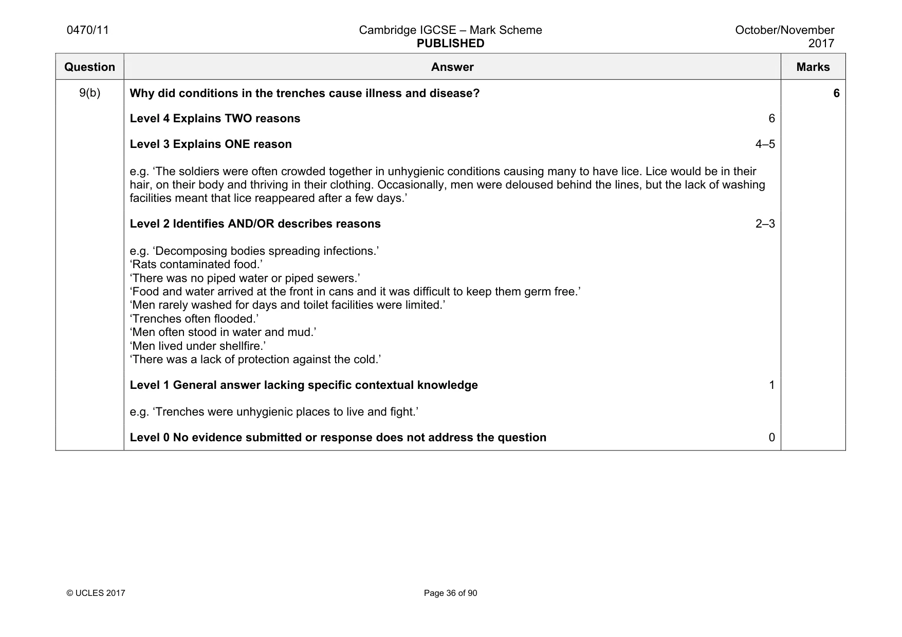 Mark scheme, page 36 of 90