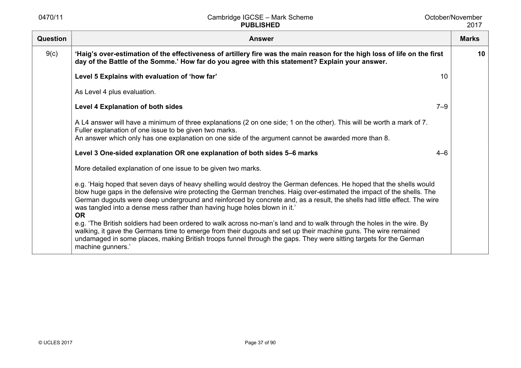 Mark scheme, page 37 of 90