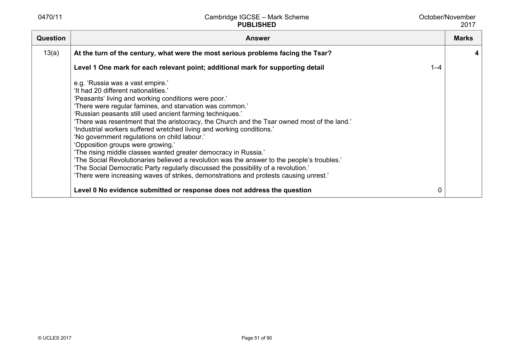 Mark scheme, page 51 of 90
