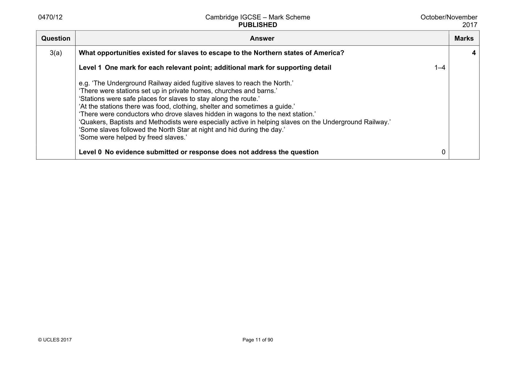 Mark scheme, page 11 of 90