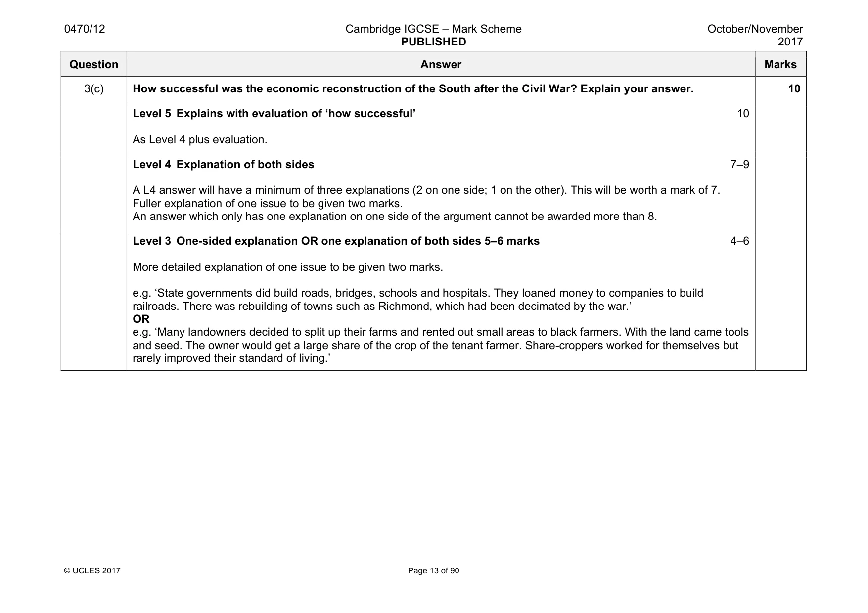 Mark scheme, page 13 of 90