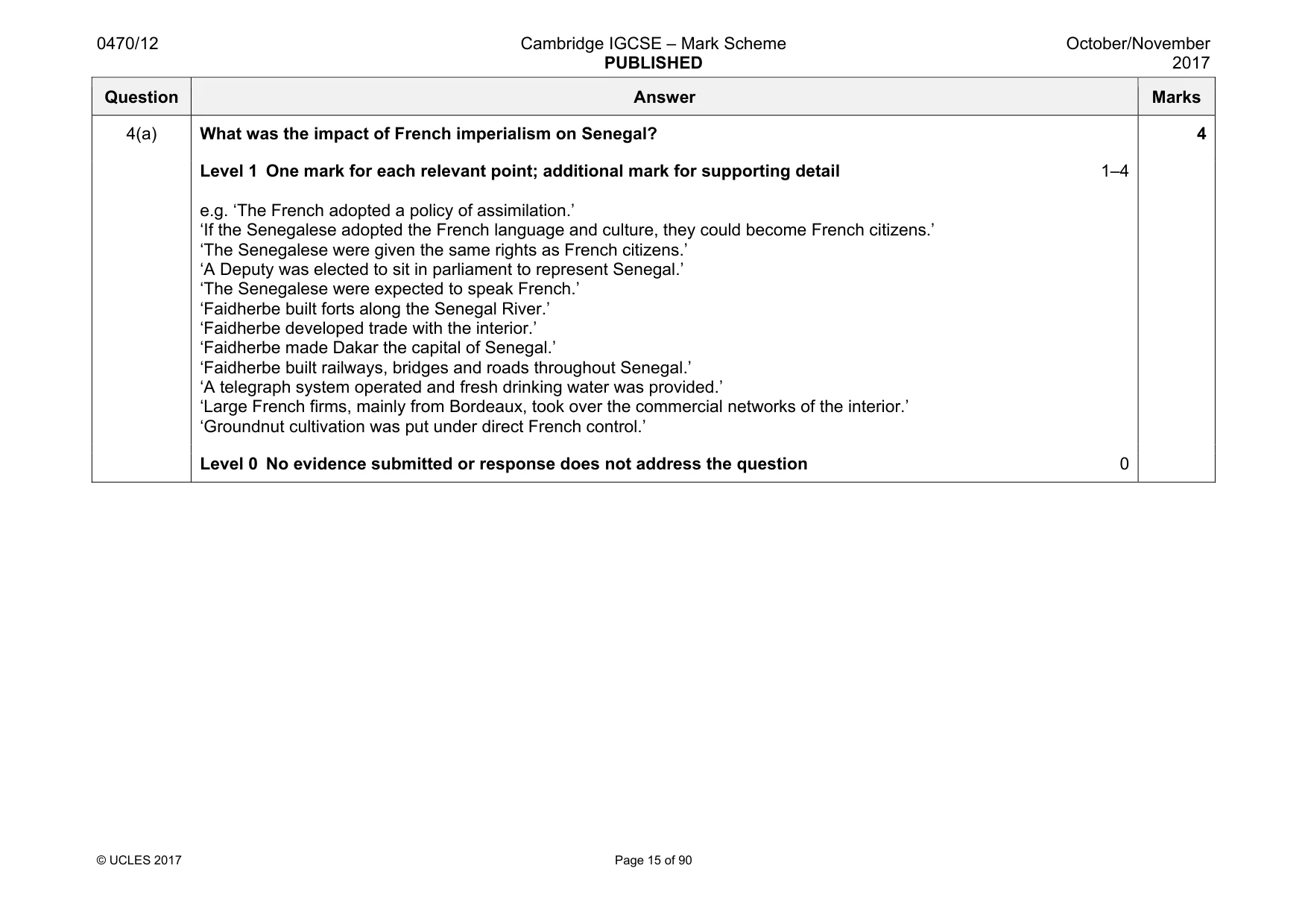 Mark scheme, page 15 of 90