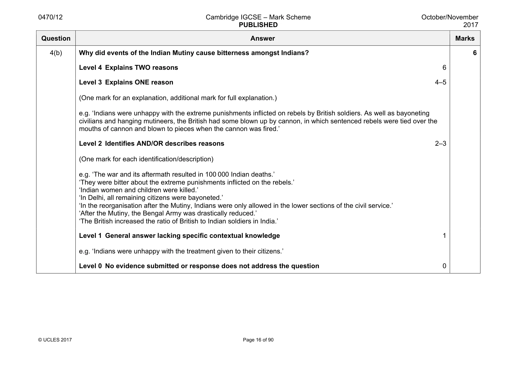 Mark scheme, page 16 of 90