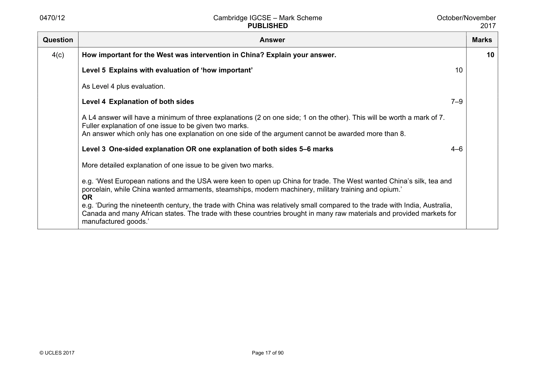 Mark scheme, page 17 of 90