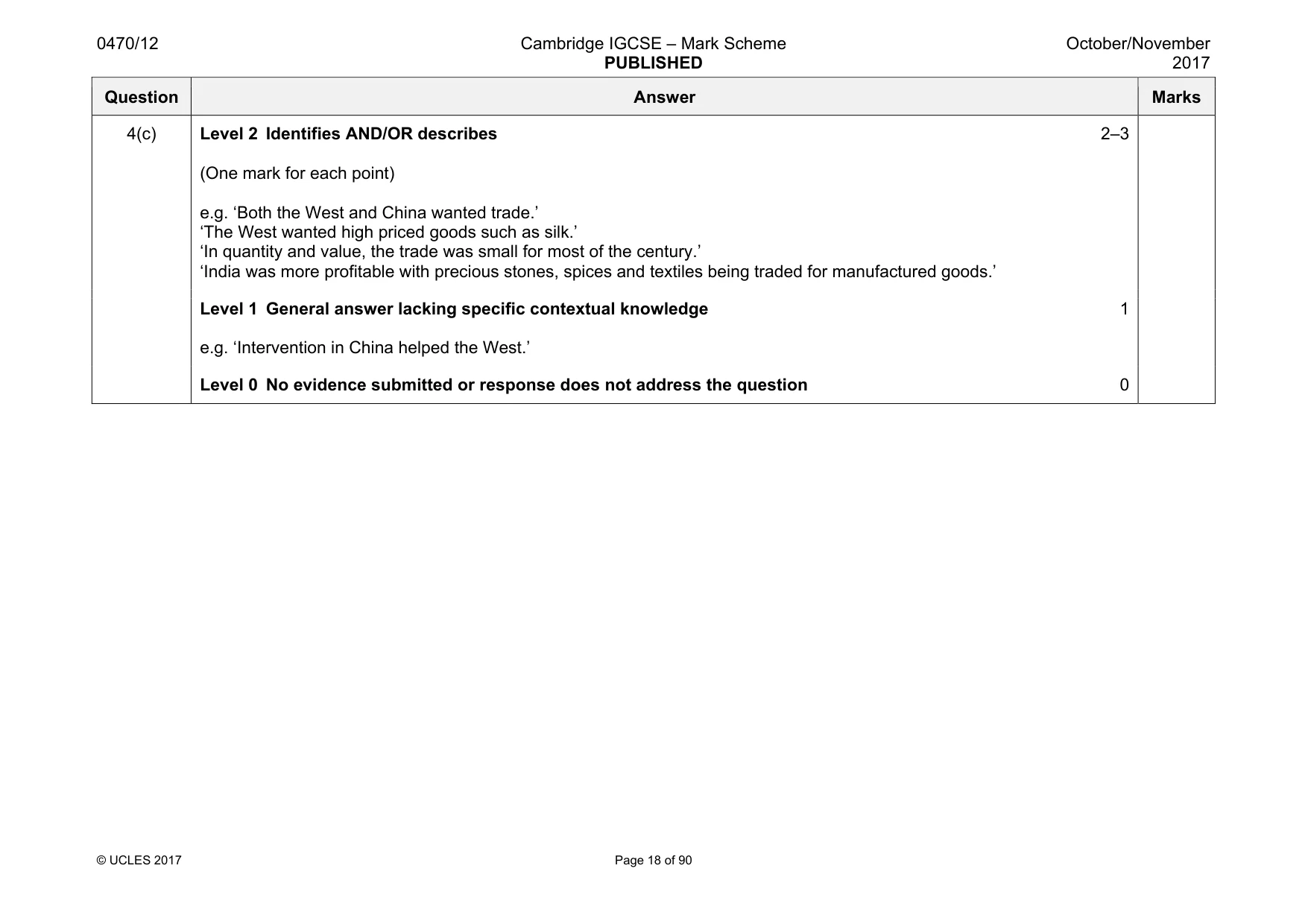 Mark scheme, page 18 of 90