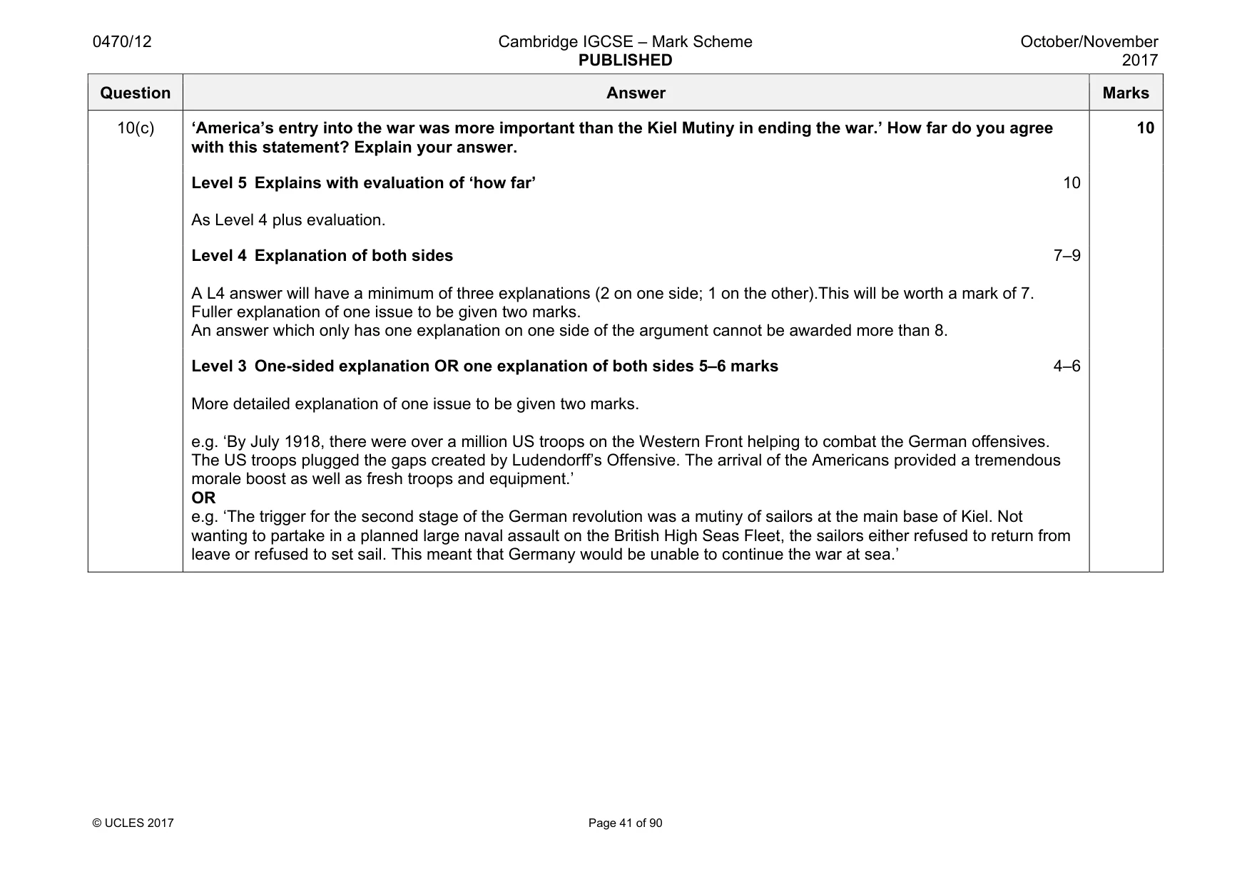 Mark scheme, page 41 of 90