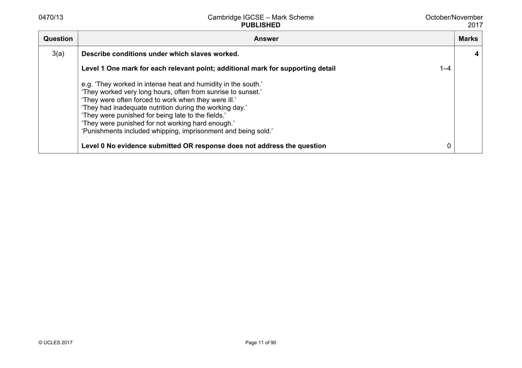 Mark scheme, page 11 of 90