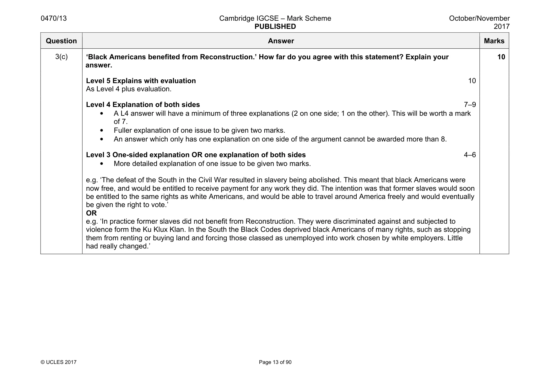 Mark scheme, page 13 of 90