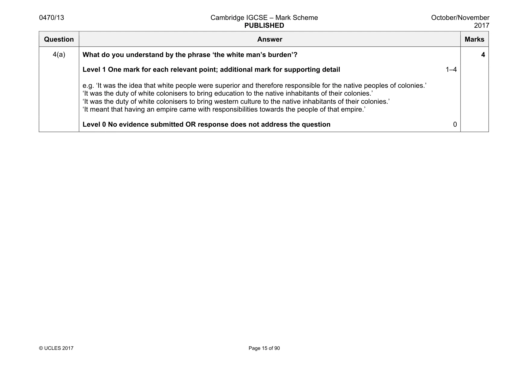 Mark scheme, page 15 of 90