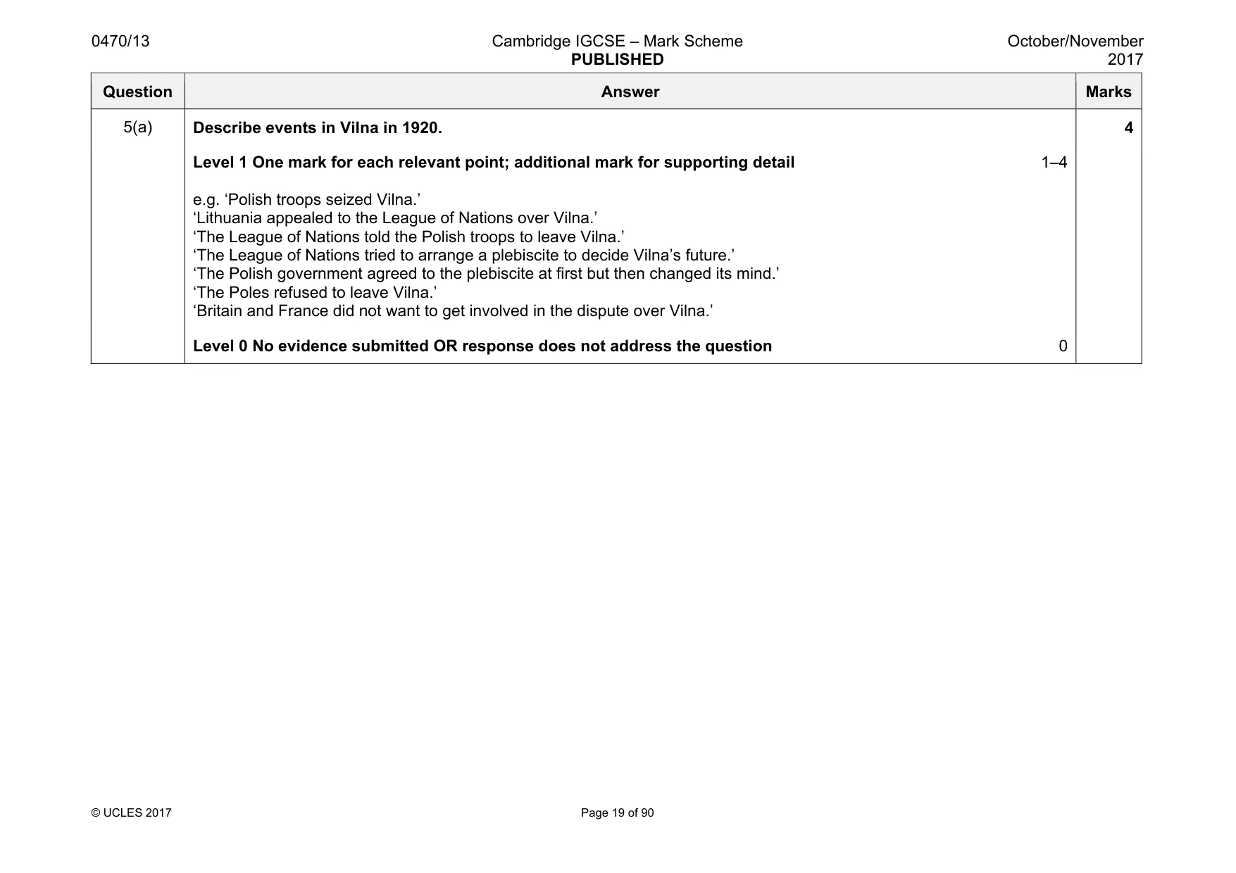 Mark scheme, page 19 of 90