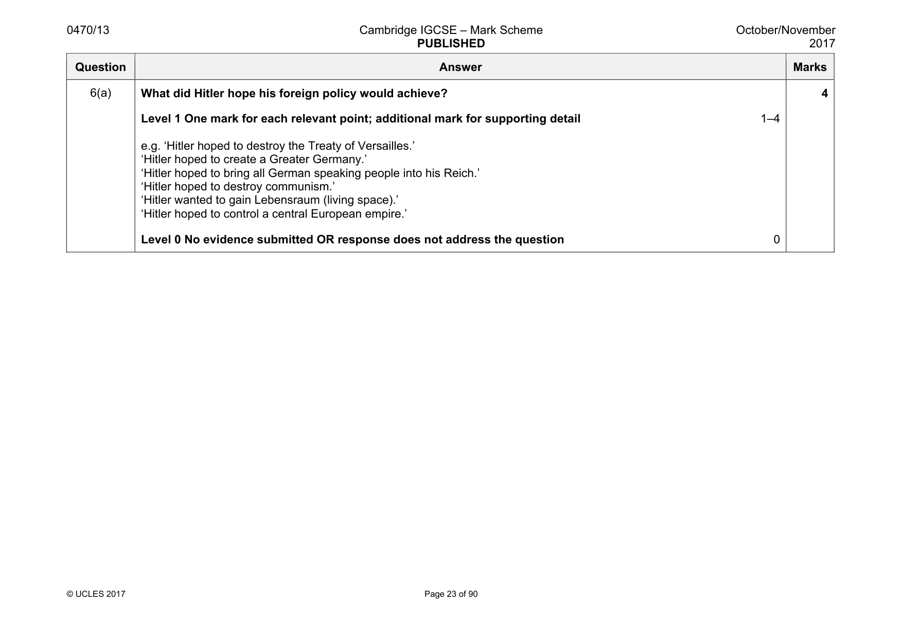 Mark scheme, page 23 of 90