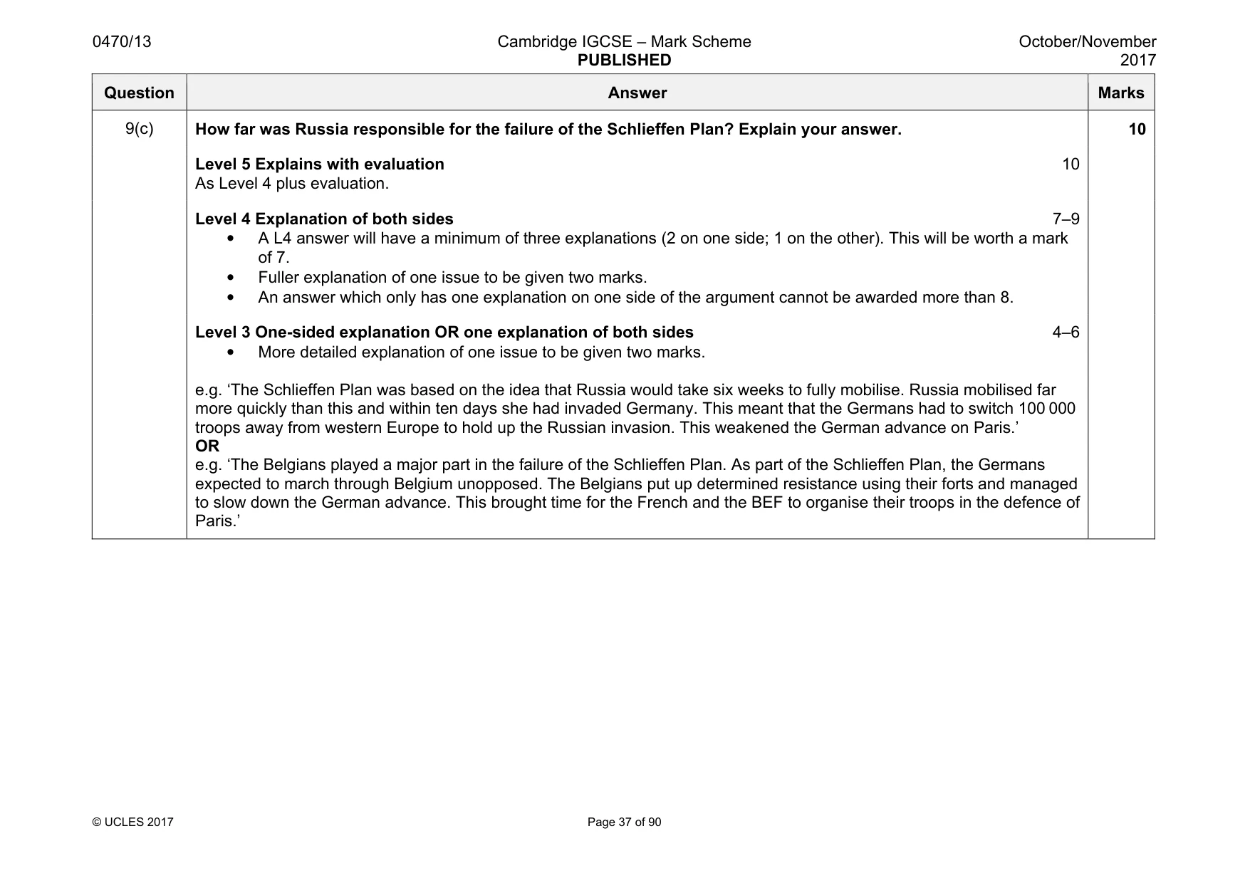 Mark scheme, page 37 of 90