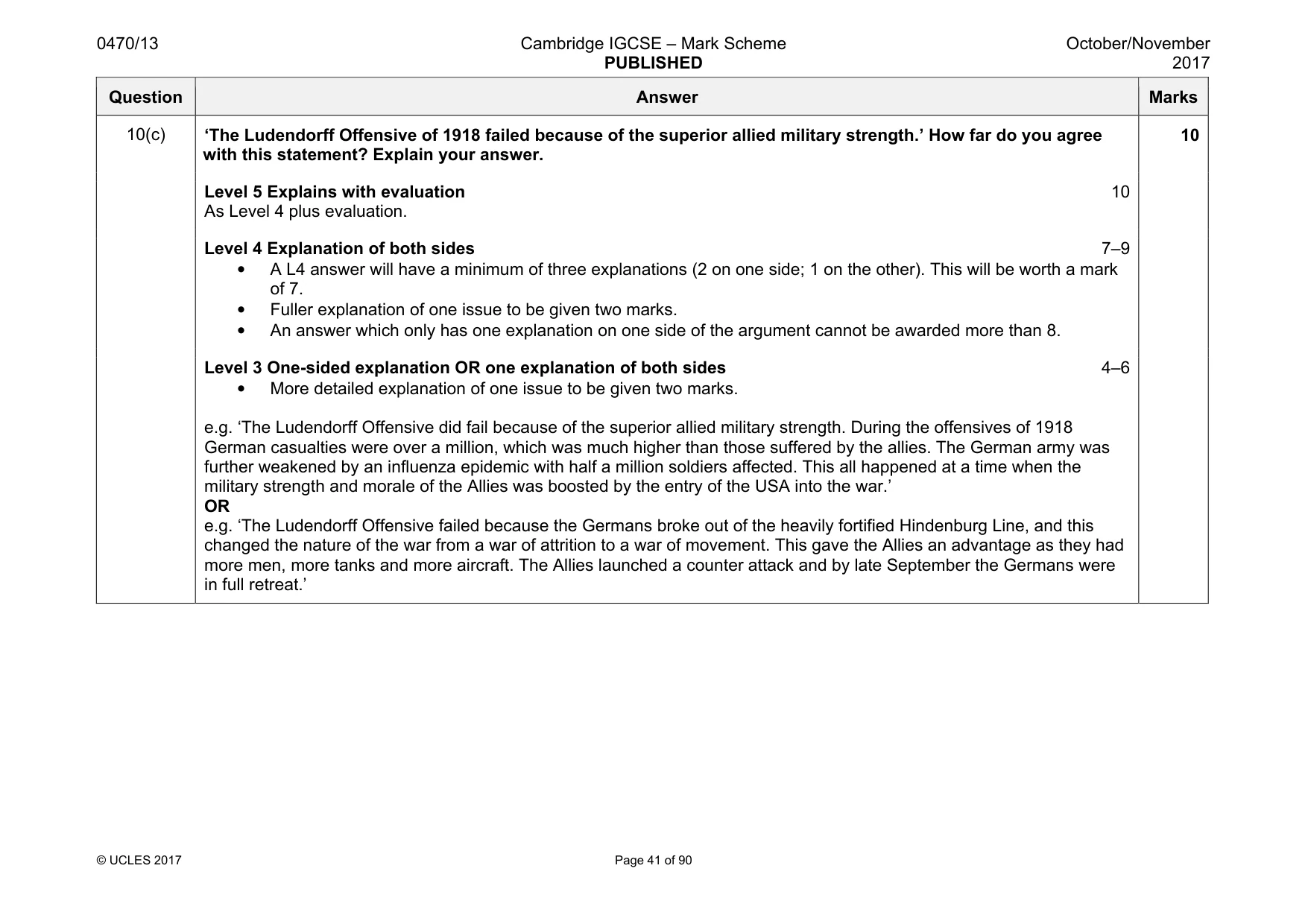 Mark scheme, page 41 of 90