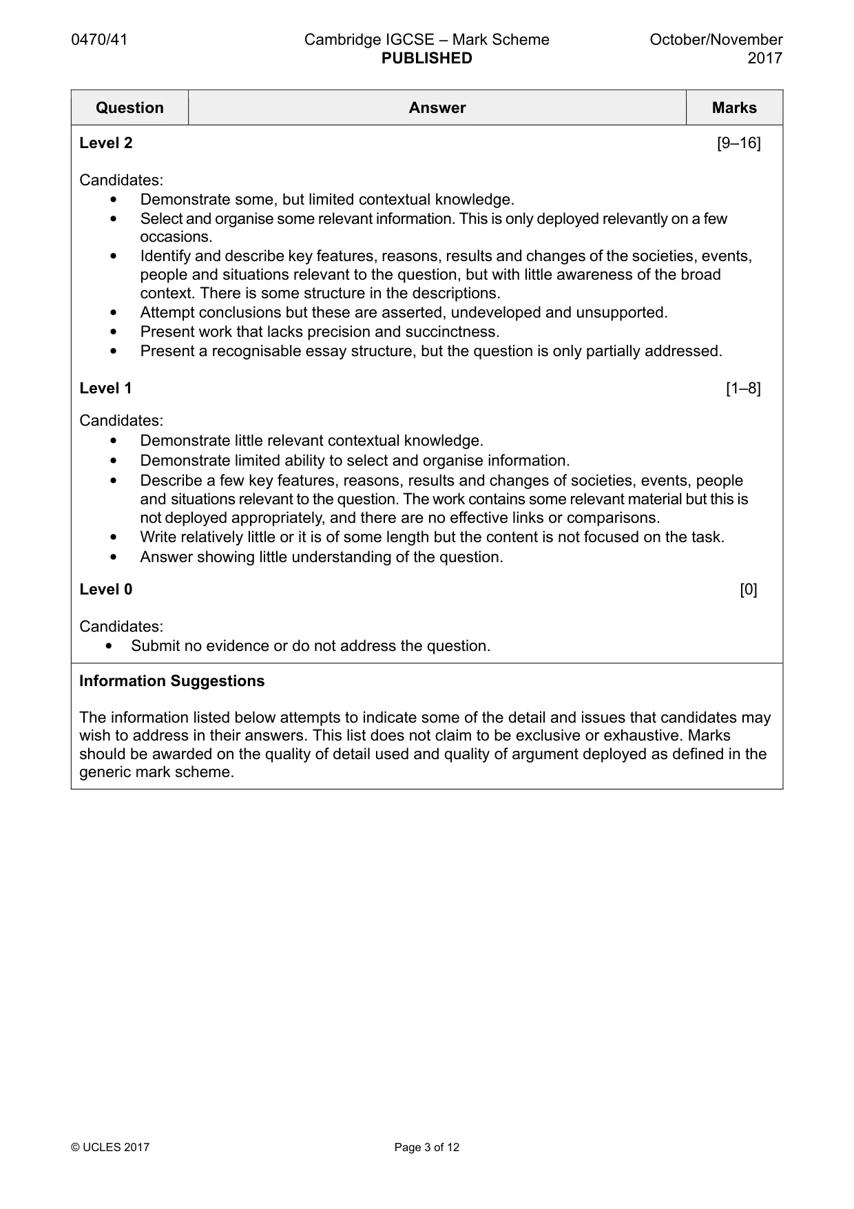 Mark scheme, page 3 of 12
